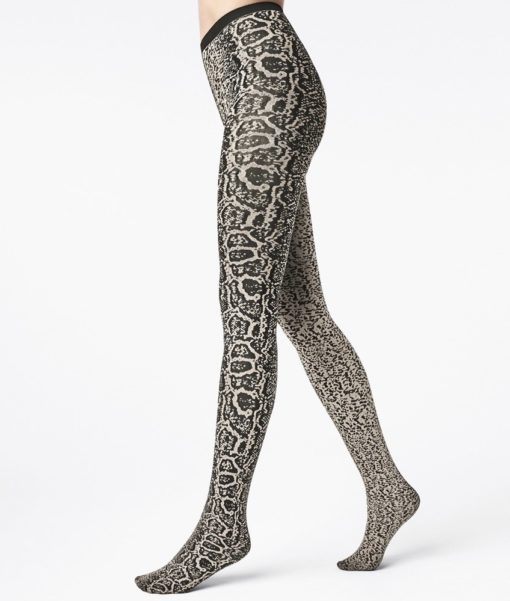 Wolford Blotched Snake panty white