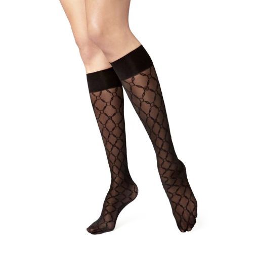 Wolford Aurora Monogram kniekousen