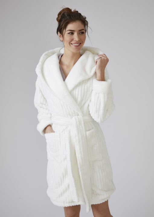 Pretty You London Cloud badjas creme - Afbeelding 3
