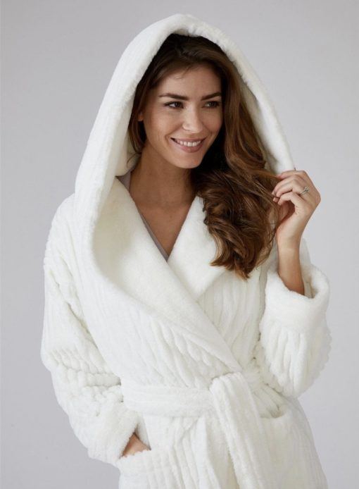 Pretty You London Cloud badjas creme - Afbeelding 4
