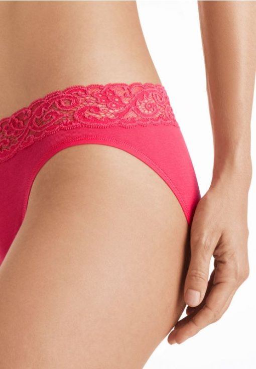 Hanro Moments High-lace slip Geranium - Afbeelding 3