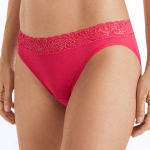 Hanro Moments High-lace slip Geranium - Afbeelding 2
