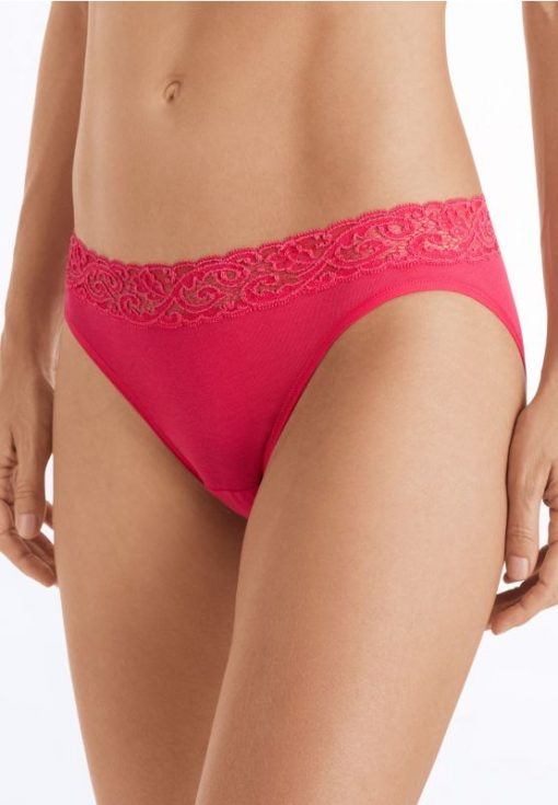 Hanro Moments High-lace slip Geranium - Afbeelding 2