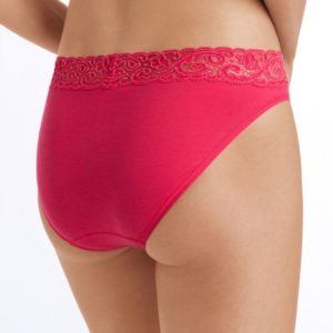 Hanro Moments High-lace slip Geranium - Afbeelding 4