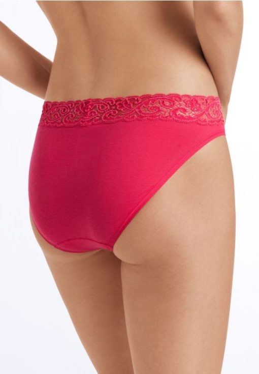 Hanro Moments High-lace slip Geranium - Afbeelding 4