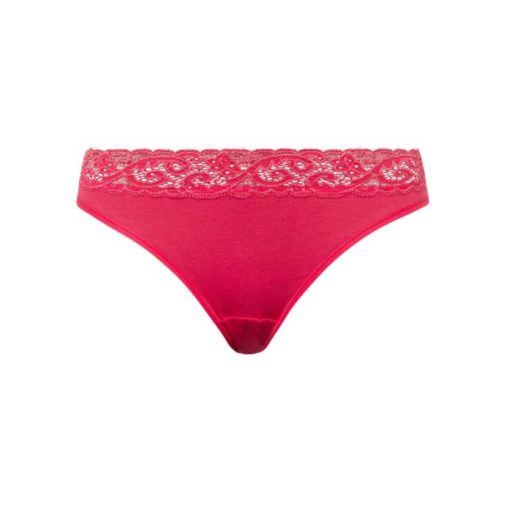 Hanro Moments High-lace slip Geranium