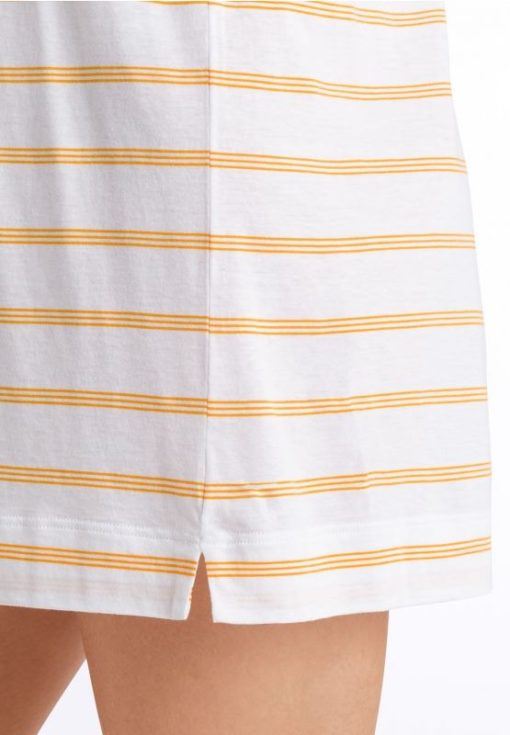 Hanro Laura bigshirt Stripe yellow - Afbeelding 4