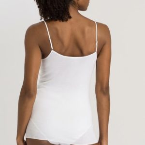 Hanro Cotton Seamless spaghetti top zwart & wit - Afbeelding 5
