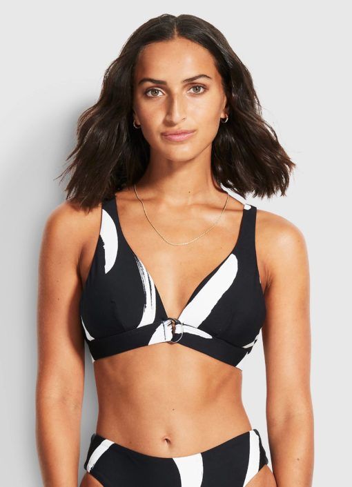 Seafolly Longline TriBlack New Wave bikinitop - Afbeelding 2