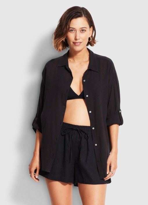 Seafolly Classic Beach Shirt - Afbeelding 2