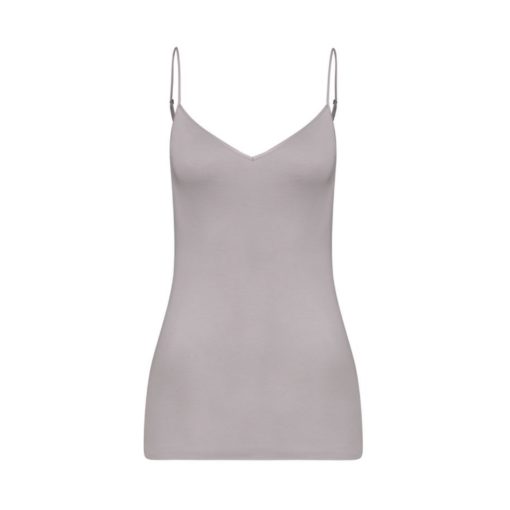 Hanro Cotton Seamless spaghetti top V-hals Essential