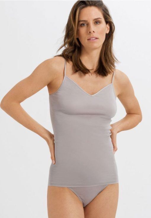 Hanro Cotton Seamless spaghetti top V-hals Essential - Afbeelding 2