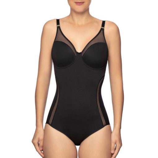 Felina Divine Vision body in zwart & taupe - Afbeelding 3