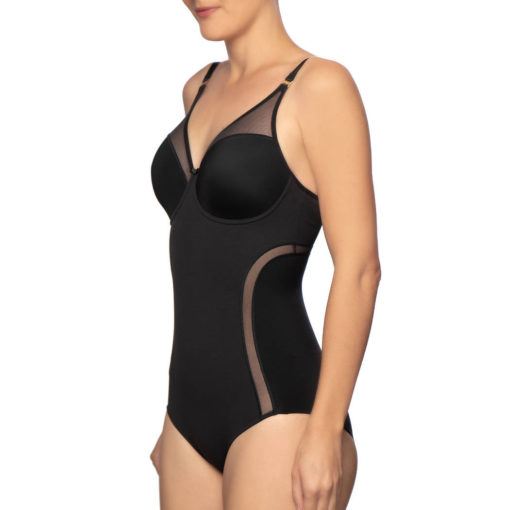Felina Divine Vision body in zwart & taupe - Afbeelding 4