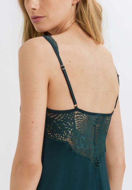 Hanro Lucy Cotton bodydress Deep Water - Afbeelding 6
