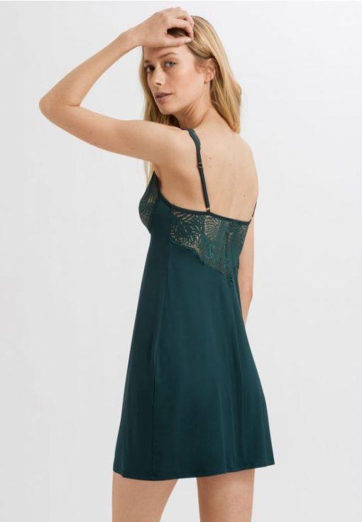 Hanro Lucy Cotton bodydress Deep Water - Afbeelding 4