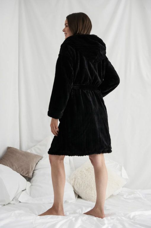 Pretty You London Cloud badjas black - Afbeelding 4