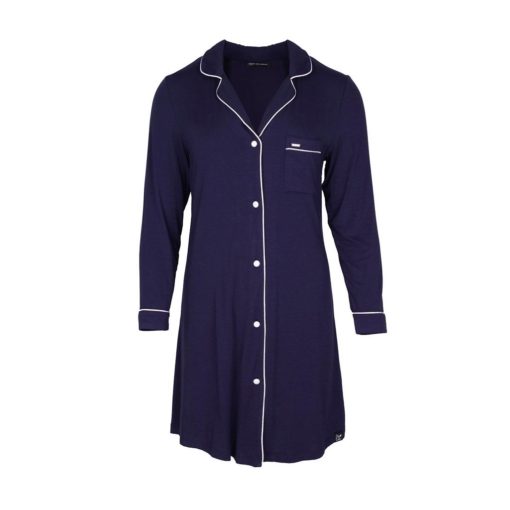 Pretty You London Bamboo nightshirt midnight blue