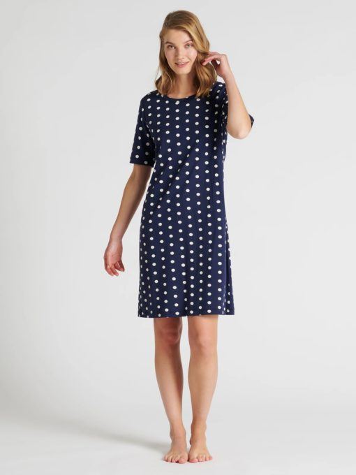 Nanso Dotte nachthemd navy - Afbeelding 2