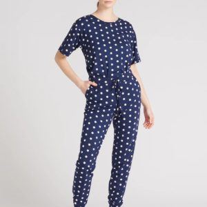 Nanso Dotte pyjamashirt navy - Afbeelding 3