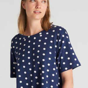 Nanso Dotte pyjamashirt navy - Afbeelding 2