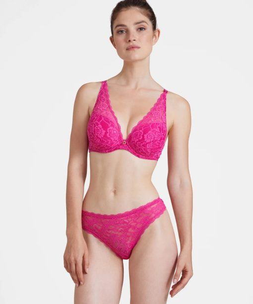 Aubade Rosessence voorgevormde plunge BH Fuchsia - Afbeelding 2