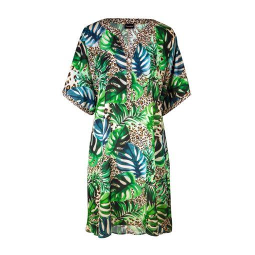 Charmline Green Tiger kaftan