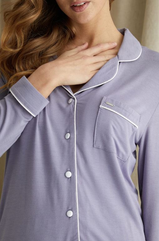 Pretty You London Bamboo Pyjama set Lavender - Afbeelding 4