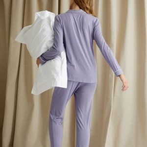 Pretty You London Bamboo Pyjama set Lavender - Afbeelding 3