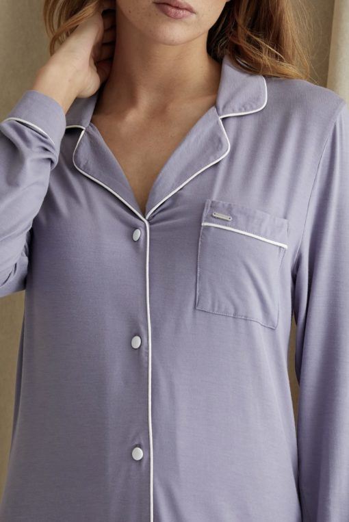 Pretty You London Bamboo nightshirt Lavender - Afbeelding 5