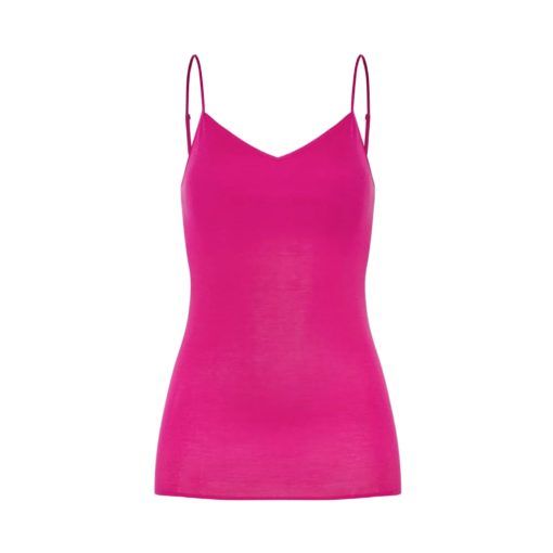 Hanro Padded Spaghetti top Very Berry