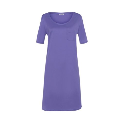 Hanro Cotton Deluxe nightdress Violet Blue
