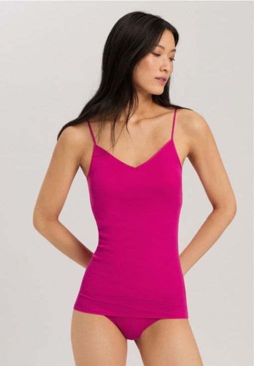 Hanro Padded Spaghetti top Very Berry - Afbeelding 2