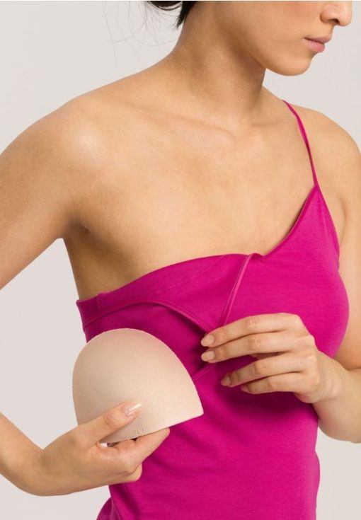 Hanro Padded Spaghetti top Very Berry - Afbeelding 5