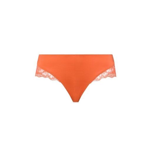 Hanro Juna midi slip coral gold