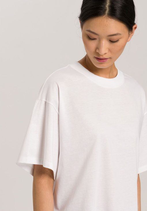 Hanro Natural Shirt Oversized-Fit wit - Afbeelding 4