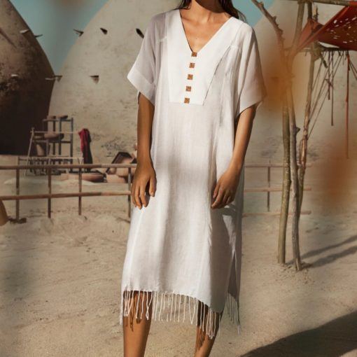 Maryan Mehlhorn Fringed kaftan - Afbeelding 4