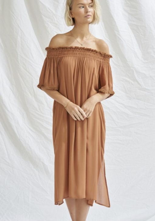 Watercult Off Shoulder dress Brown Sugar - Afbeelding 2