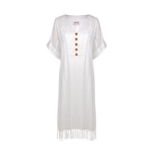 Maryan Mehlhorn Fringed kaftan