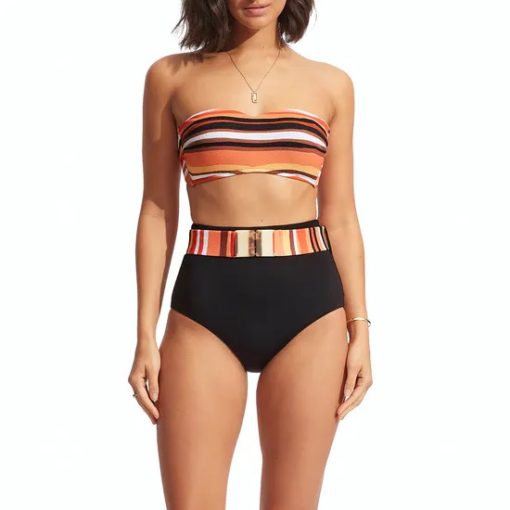 Seafolly Sunny Stripe Bustier Bandeau bikinitop - Afbeelding 4