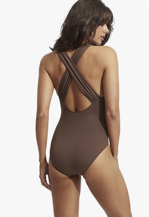 Seafolly Cross Back badpak Tiramisu - Afbeelding 3