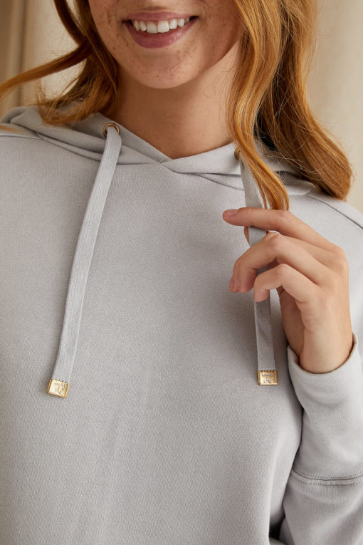 Pretty You London Bamboo hoodie grey - Afbeelding 4