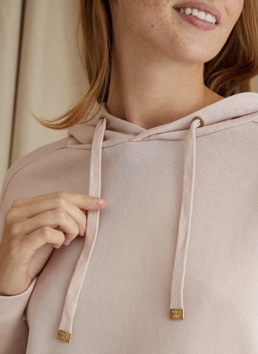 Pretty You London Bamboo hoodie rose - Afbeelding 4