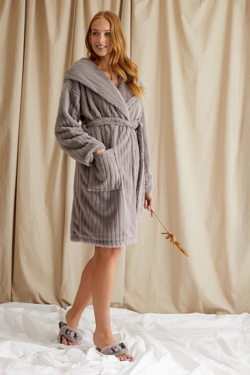 Pretty You London Cloud badjas mink - Afbeelding 3