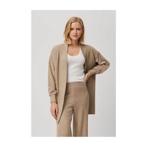 Ysabel Mora lounge vest Almond Melange