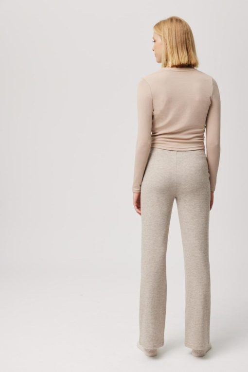 Ysabel Mora flare loungebroek Grey Almond - Afbeelding 4
