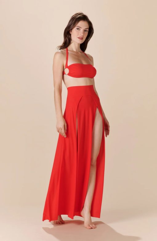 Pain de Sucre Jax long slit skirt Rouge - Afbeelding 3