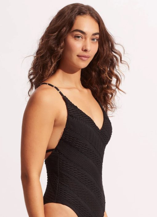 Seafolly Marrakesh V Neck One Piece - Afbeelding 5