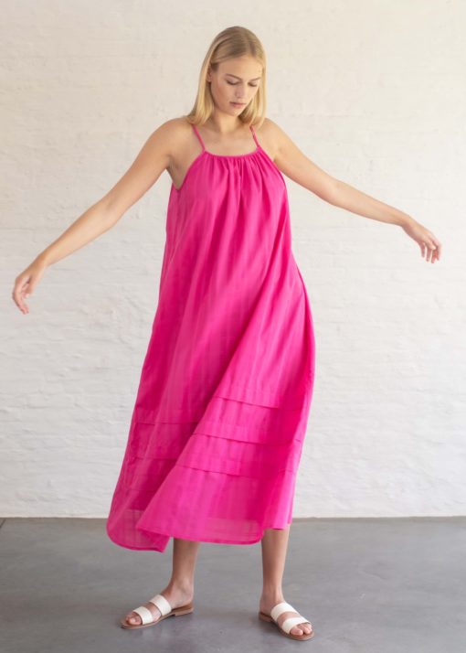 Pluto Nicky dress pink & blue - Afbeelding 2