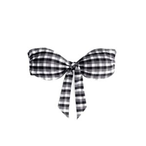 Seafolly Portofino Gingham bandeau bikinitop